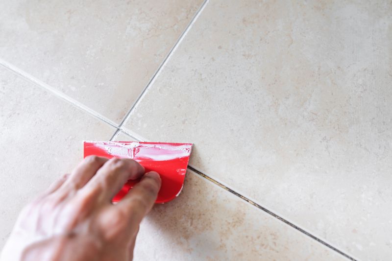 Repaired Grout Lines
